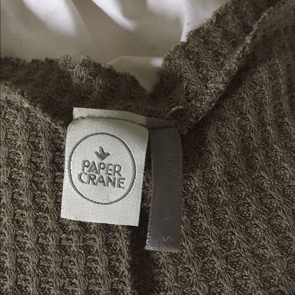 Olive Green thermal Tank Top (S) - Picture 3 of 5